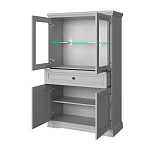 Шкаф с витриной VALENCIA 2V2D1S
