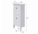 Тумба для обуви 2 ящика HEMNES Кымор