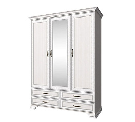 Фото Шкаф трехдверный 3D4S Z TIFFANY (вудлайн кремовый)