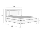 Кровать двуспальная Ольса-С