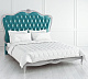 Кровать двуспальная Atelier A526/A528 с мягким изголовьем