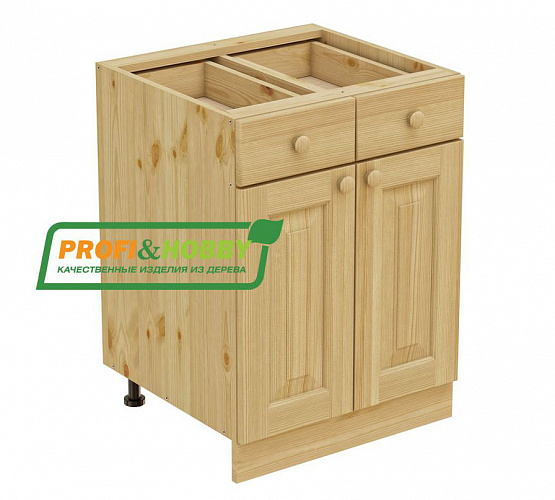 Фото Тумба 2 двери 2 ящика 600 Profi&Hobby