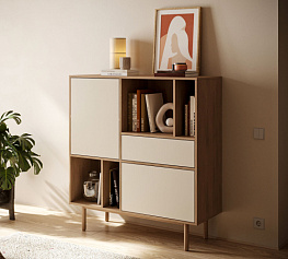 Фото Комод с двумя дверками и ящиком Alice ALC06