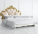 Кровать двуспальная Romantic Gold R566D/R568D с мягким изголовьем