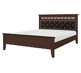 Кровать двуспальная Грация со стразами