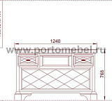 Стол туалетный Софи СКМ-004-70