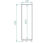 Шкаф трехстворчатый Nordic