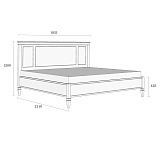 Кровать двуспальная Ольса-С