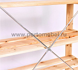 Стеллаж Хей 171х78х30 полки из реек