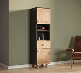 Узкий шкаф с одним ящиком и дверками Сплит SP09