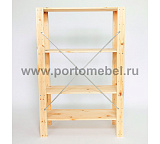 Стеллаж Хей 120х78х30 полки из щита