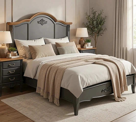 Фото Кровать двуспальная Marlette WOOD Прованс