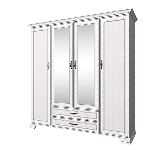 Фото Шкаф четырехдверный 4D2S Z TIFFANY (вудлайн кремовый)