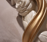 Кровать двуспальная Romantic Gold R418/R416 с мягким изголовьем