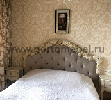 Кровать двуспальная Romantic Gold R418/R416 с мягким изголовьем