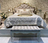 Кровать двуспальная Romantic Gold R418/R416 с мягким изголовьем