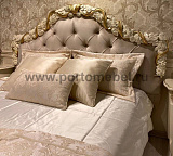 Кровать двуспальная Romantic Gold R418/R416 с мягким изголовьем