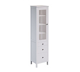 Шкаф-витрина 3 ящика узкий HEMNES Кымор