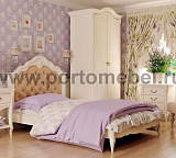 Кровать двуспальная Romantic с мягким изголовьем