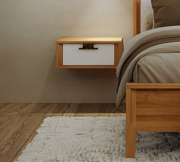 Фото Тумба прикроватная Бридж подвесная с 1 ящиком