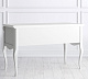 Кабинетный стол пристенный Silvery Rome S111M.1S