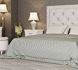 Кровать двуспальная Silvery Rome S218D с мягким изголовьем