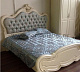 Кровать двуспальная Милано MK-1866-IV с кристаллами
