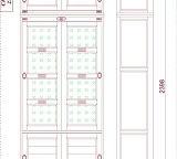Шкаф для книг с антресолью Марина СКМ-001-15А