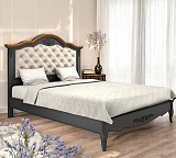 Кровать односпальная Marlette WOOD с мягким изголовьем