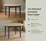 Стол обеденный раскладной Форест Графит