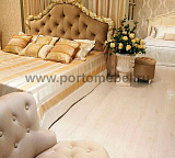Кровать двуспальная Romantic Gold R418/R416 с мягким изголовьем