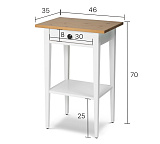 Тумба прикроватная 1 ящик HEMNES Кымор