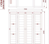 Шкаф Марина СКМ-001-14