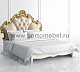 Кровать двуспальная Romantic Gold R566D/R568D с мягким изголовьем