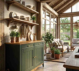 Комод буфета NN Пенни Грин