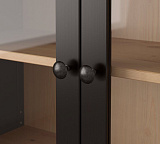 Шкаф витрина 3 ящика широкий HEMNES Кымор