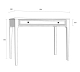 Стол письменный Квадро-С 01