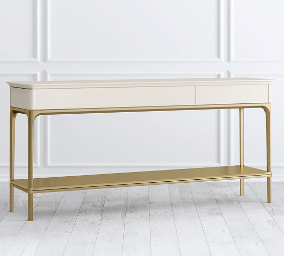 Фото Консоль с полкой Primo gold