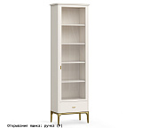 Шкаф книжный малый 1 ящик Alte Primo gold Pr129B