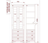 Шкаф Марина СКМ-001-44(-01)