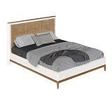 Кровать двуспальная Bari с мягкой вставкой