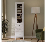 Шкаф-витрина 3 ящика узкий HEMNES Кымор
