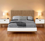 Кровать двуспальная Bari с мягкой  спинкой