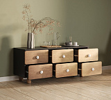 Комод низкий с шестью ящиками Сплит SP17