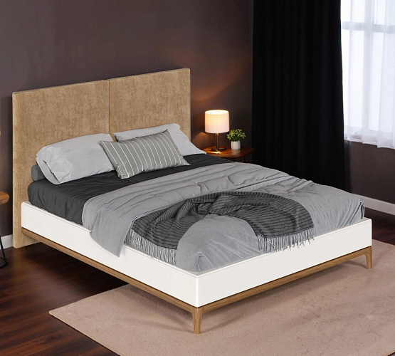 Фото Кровать односпальная Bari с мягкой  спинкой