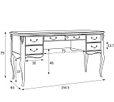 Кабинетный стол широкий Romantic R111L.2S