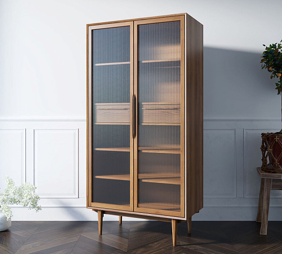 Фото Буфет Bruni высокий с витражными стеклами