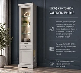 Шкаф с витриной VALENCIA 1V1D1S