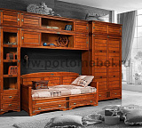 Шкаф с витриной с антресолью Марина СКМ-001-41А(-01)