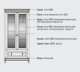Шкаф трехдверный Бристоль ГМ 6453